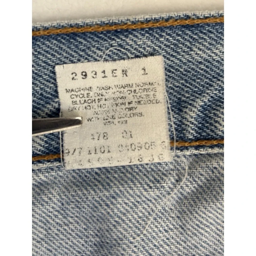 Vintage Levis 505 Shorts 40 Regular Fit Blue Jean Light Wash Jorts Y2K Dad 0850